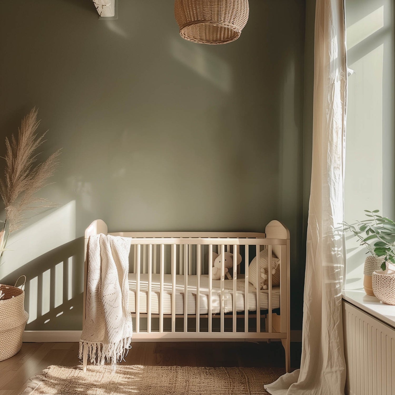 Sage Green Nursery Room