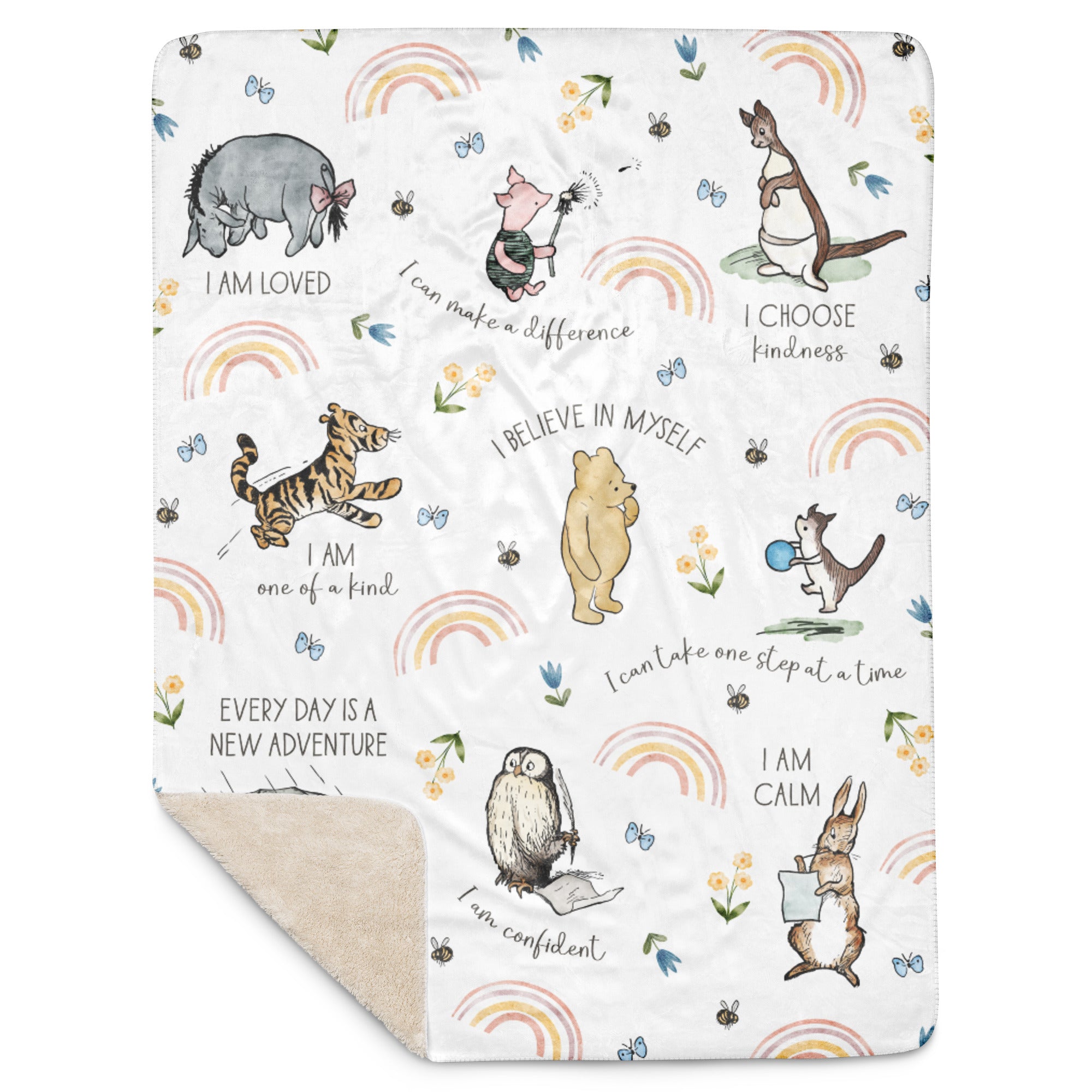 Classic Winnie-the-Pooh Baby Blanket | Sherpa