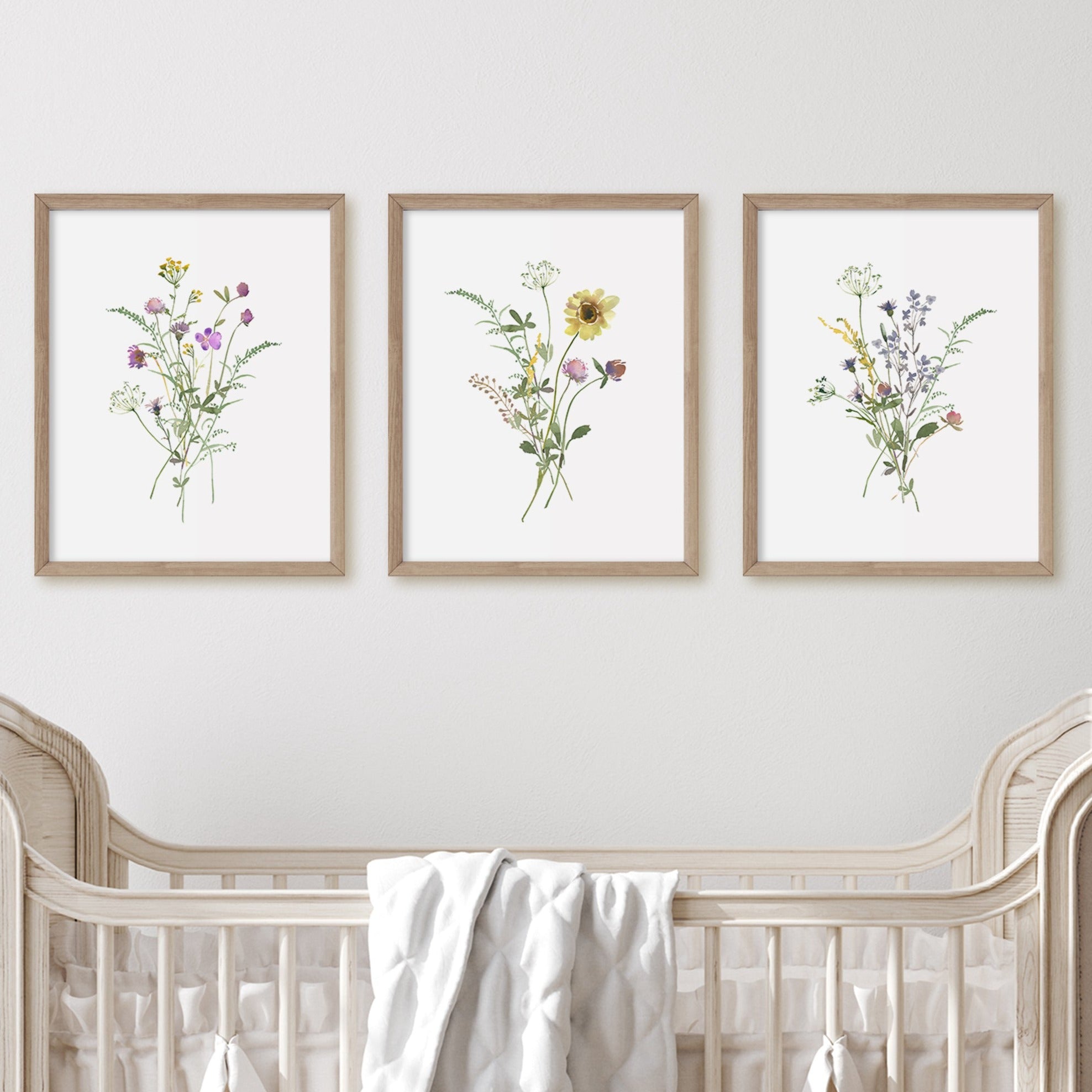 Wildflowers Nursery Print Bundle Set of 3