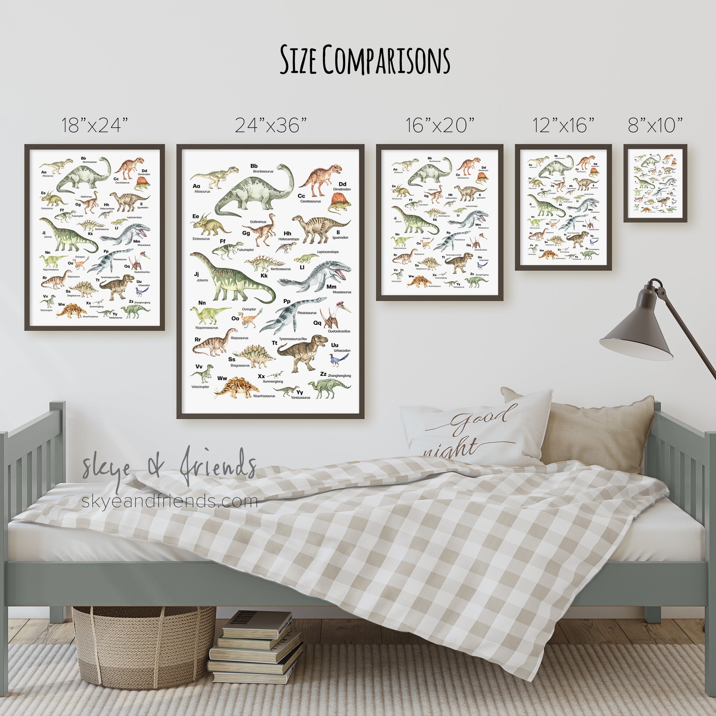 Dinosaur Alphabet Poster