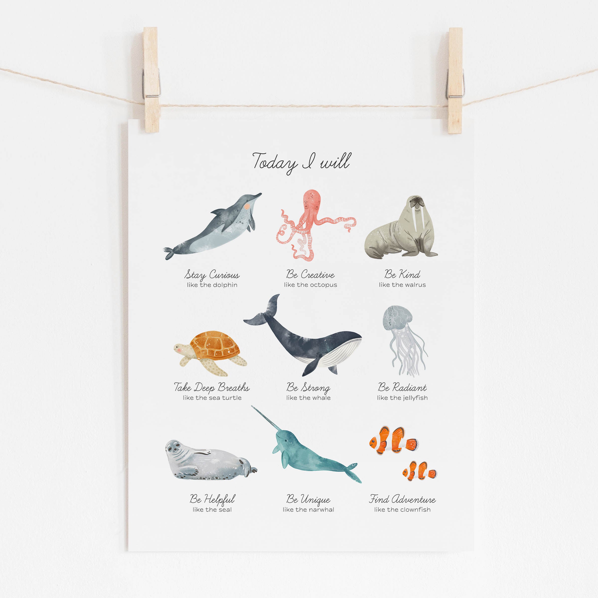 ocean sea creatures posters