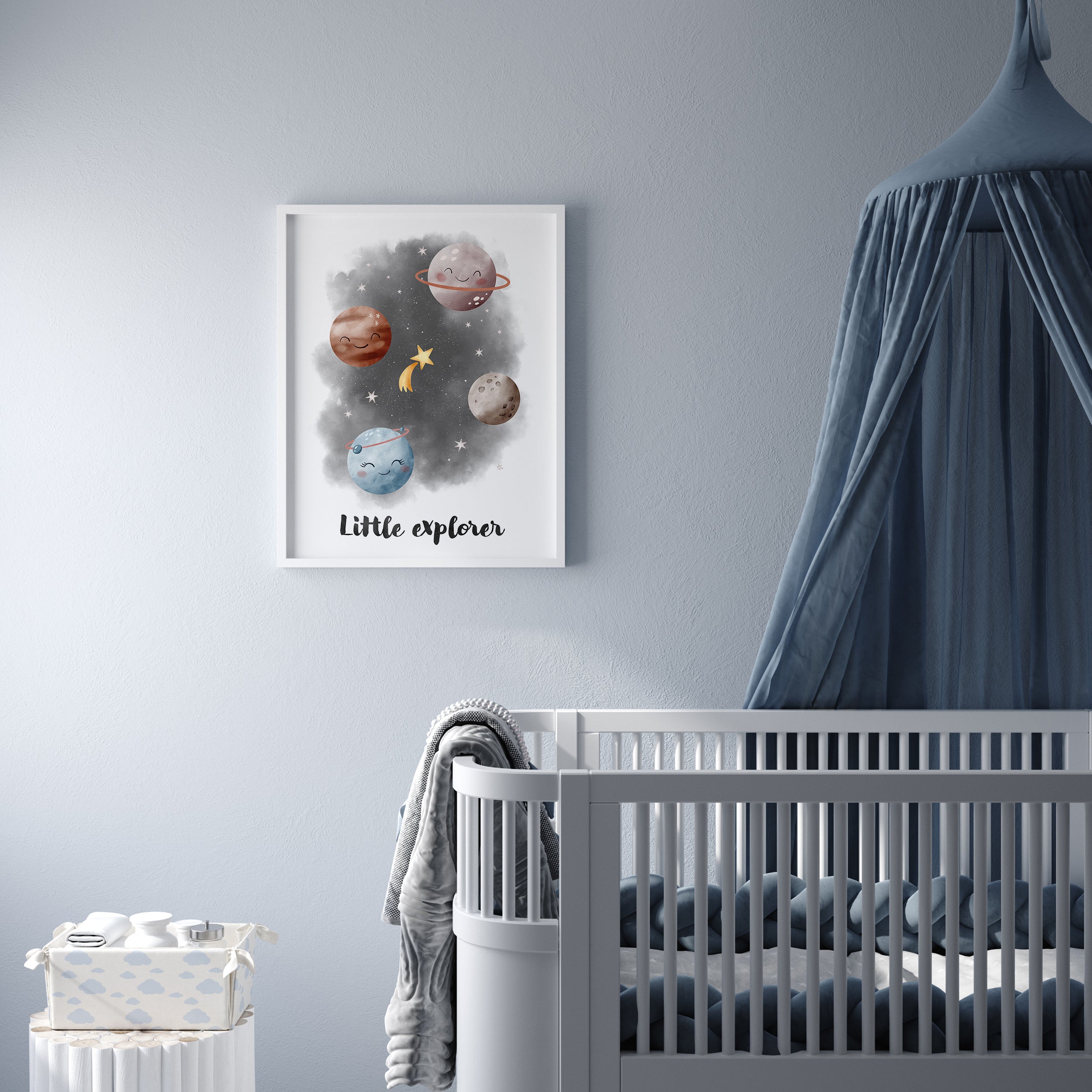 Planets and Space, Little Explorer Nursery Wall Art