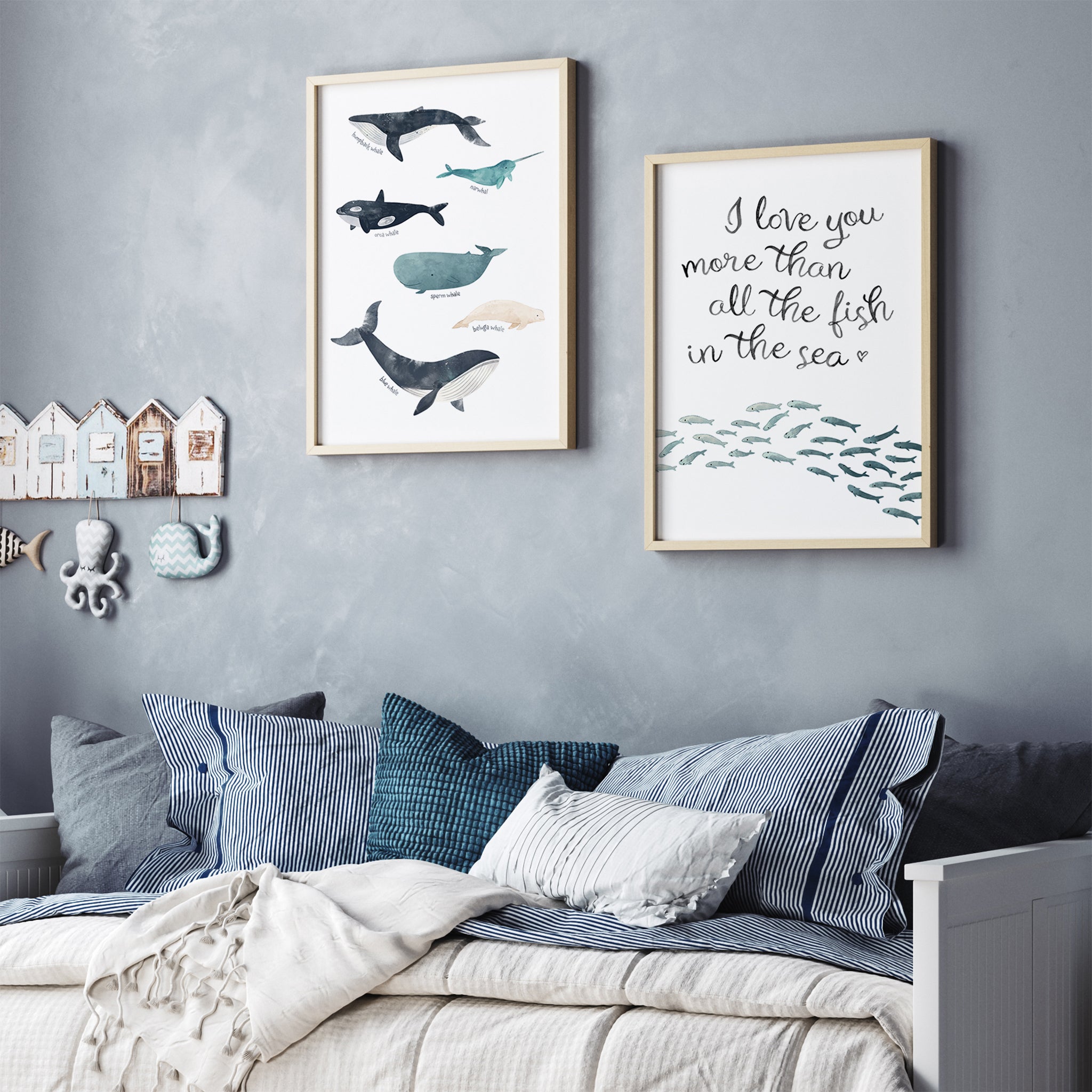 I Love You More Than All The Fish In The Sea Nursery Print