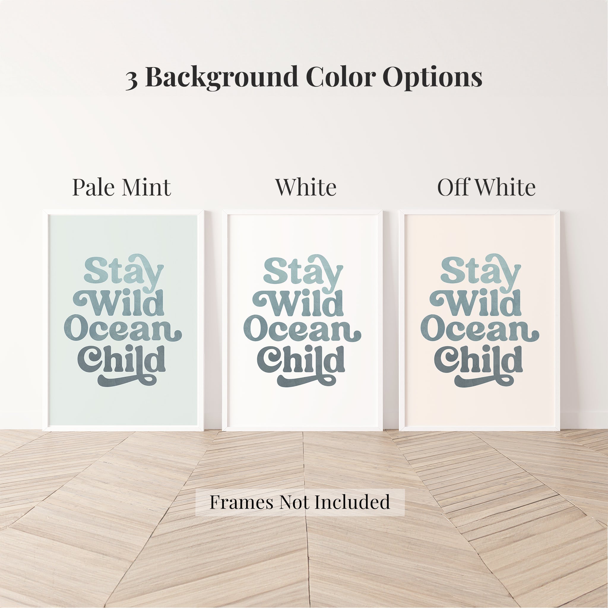Stay Wild Ocean Child Nursery Wall Art