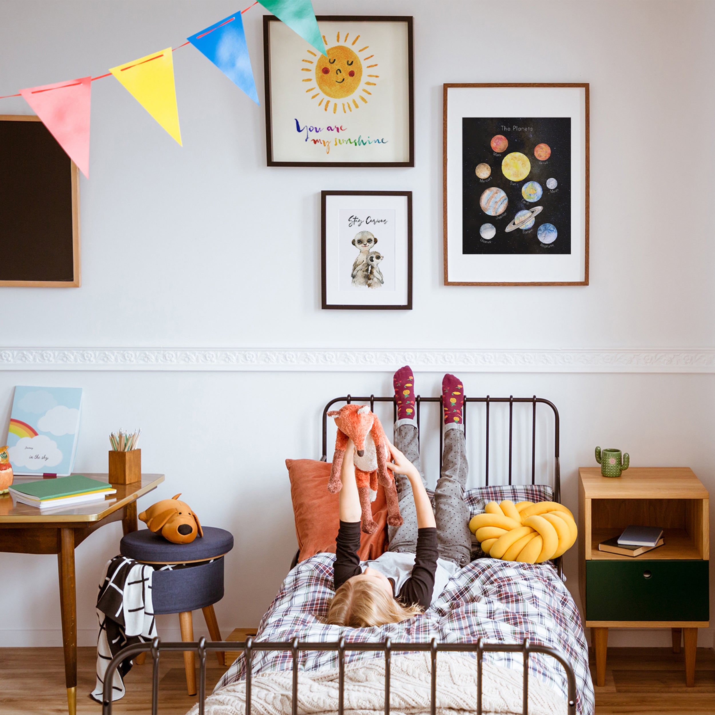 The Planets Poster Print on Black