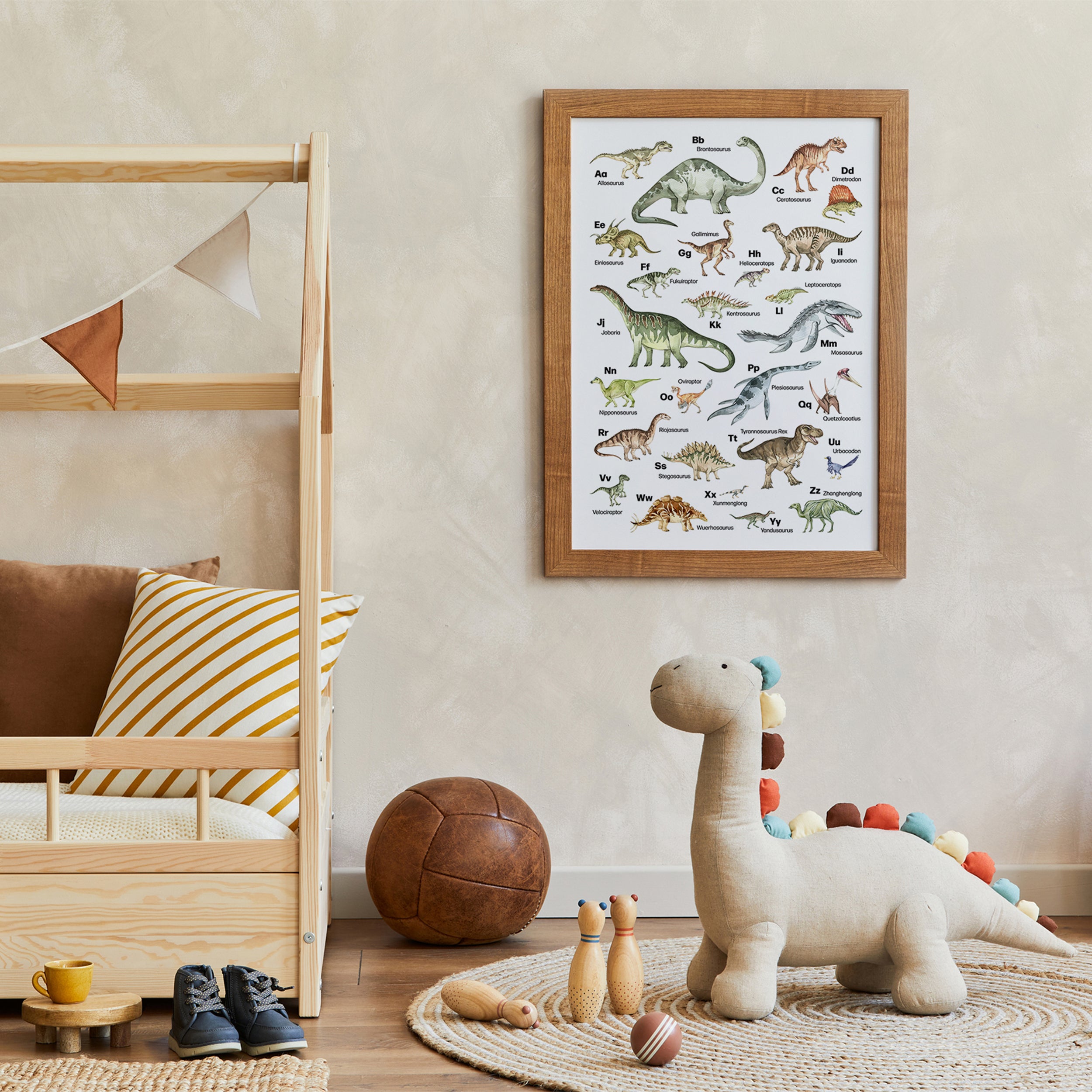 Dinosaur Alphabet Poster