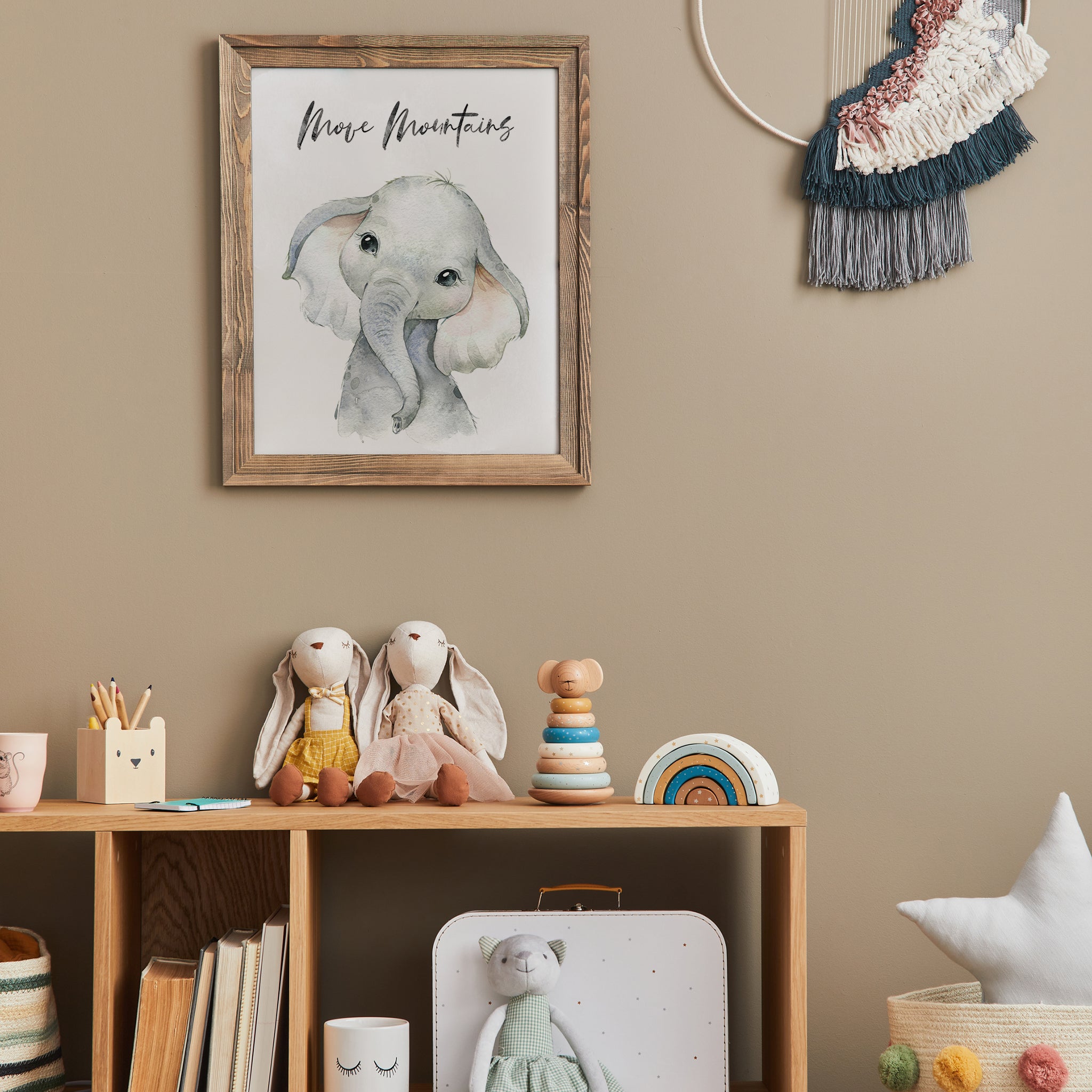 Elephant Nursery Print - Move Mountains