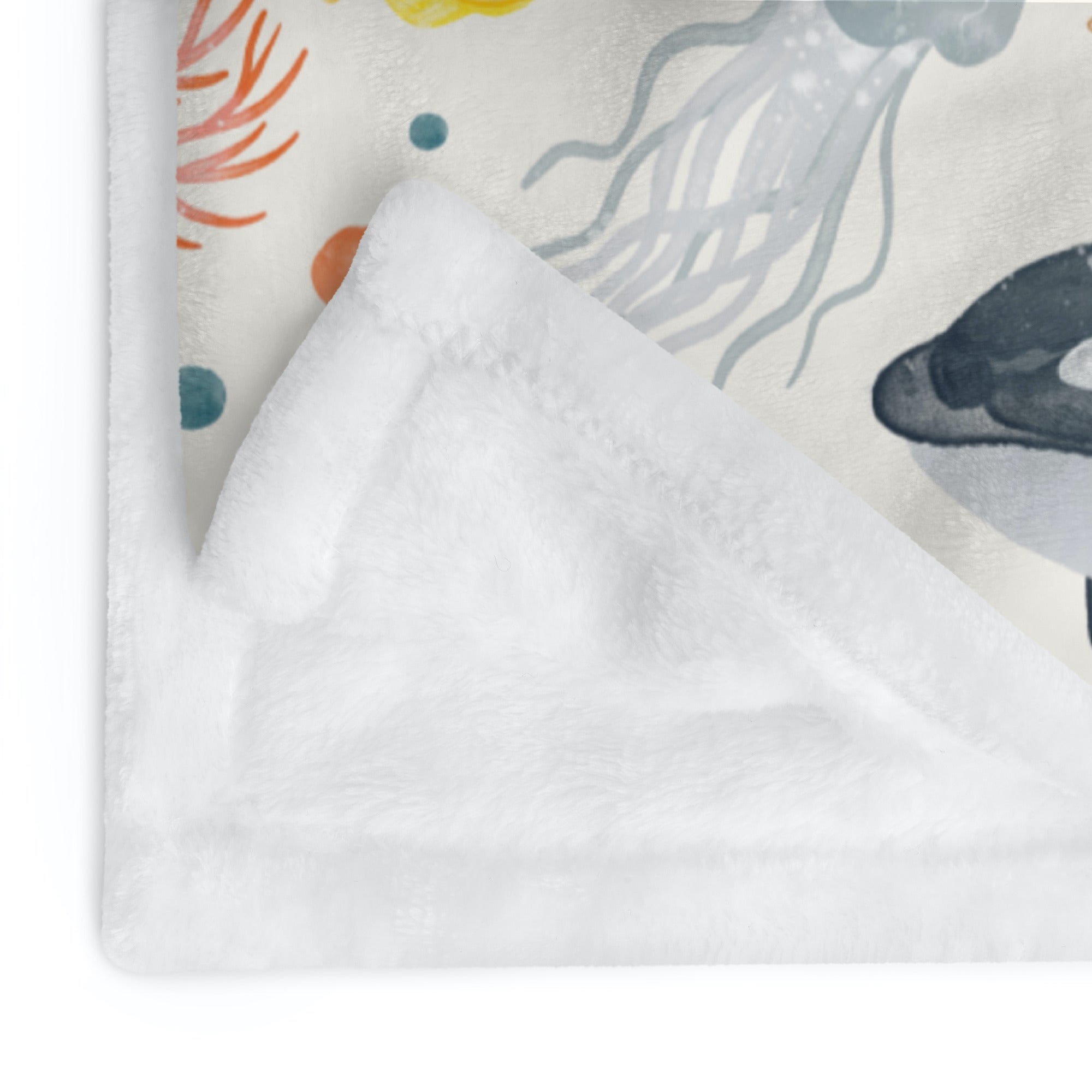 Under the Sea Custom Name Baby Blanket | Soft Minky