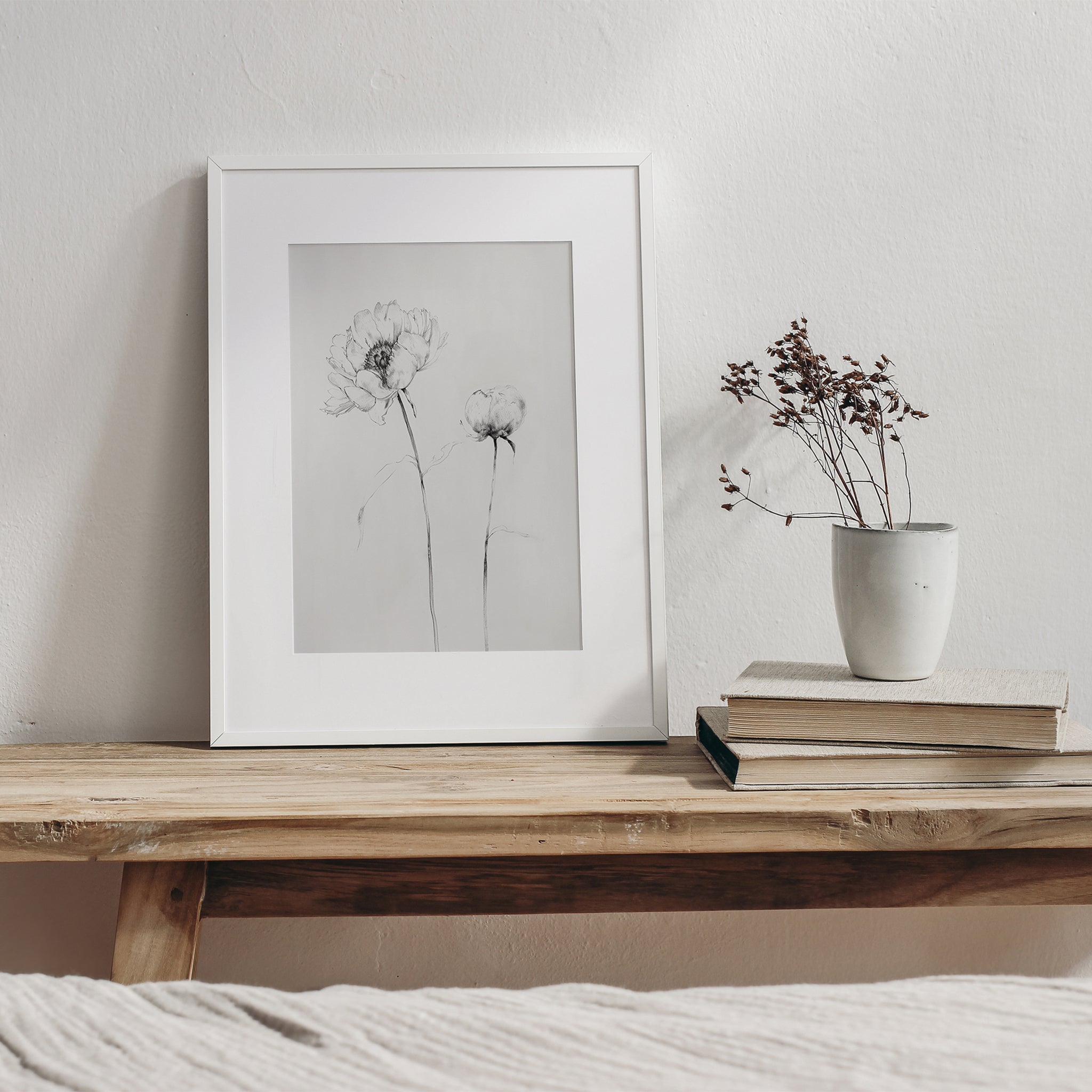 Wildflower Sketches, Botanical Nursery Wall Art