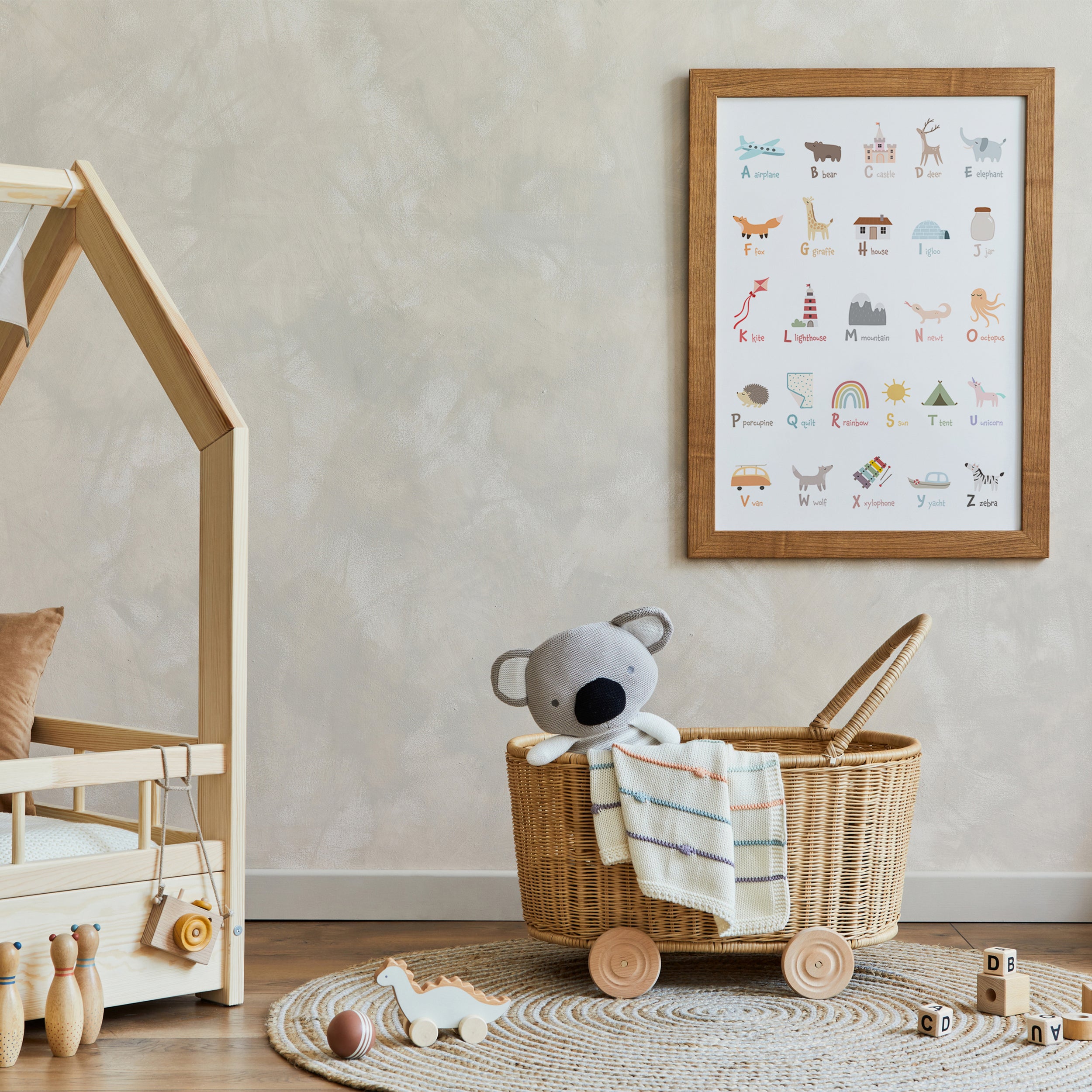 Pastel Nursery Alphabet Poster