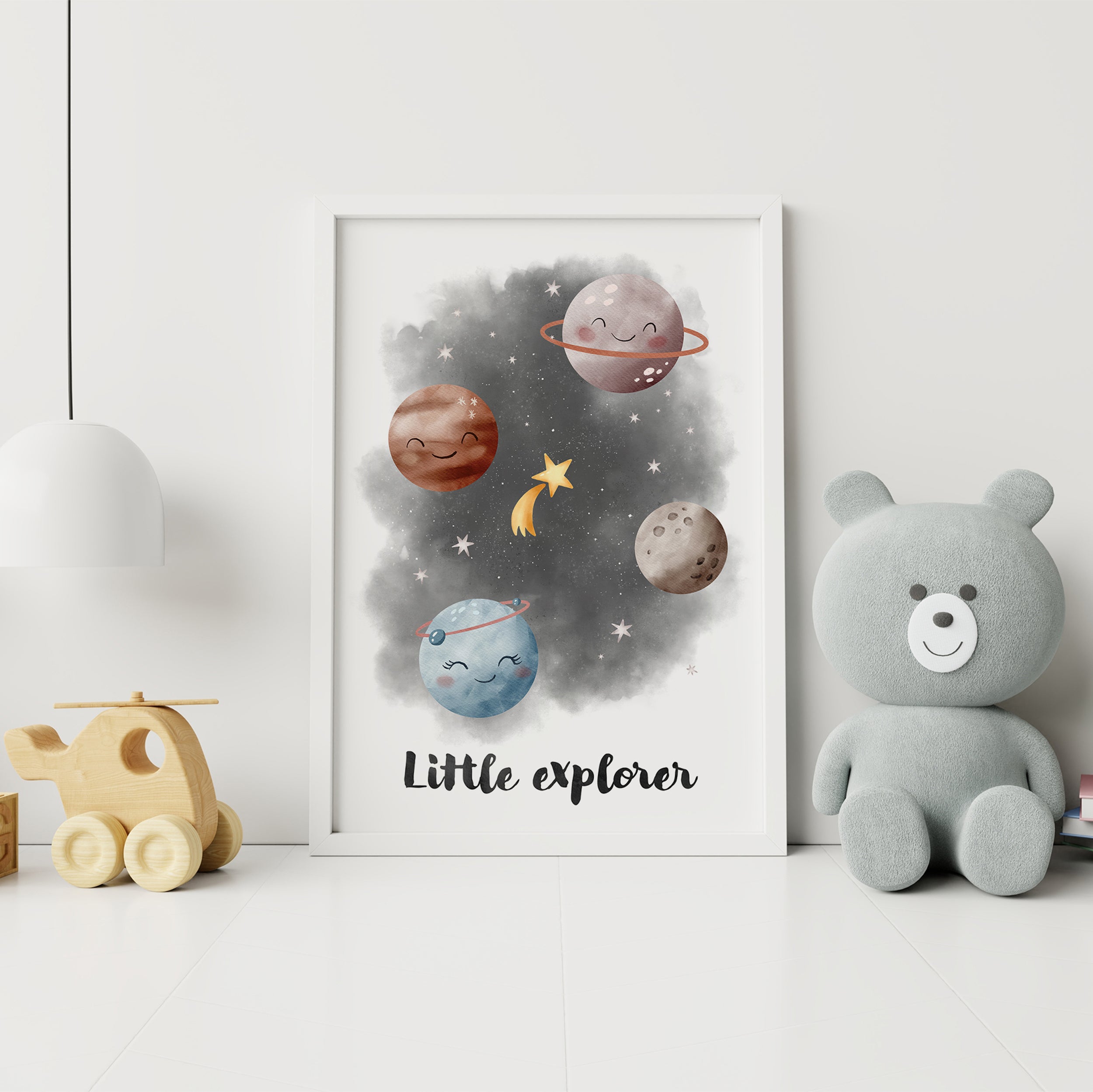Planets and Space, Little Explorer Nursery Wall Art