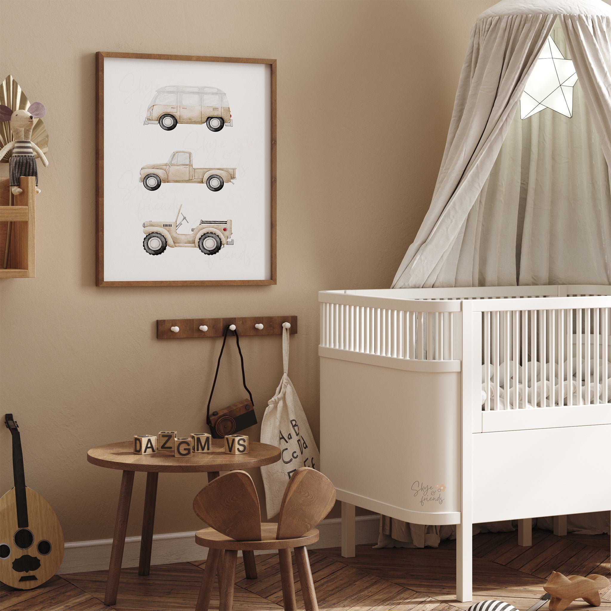 Car Themed Nursery Wall Art