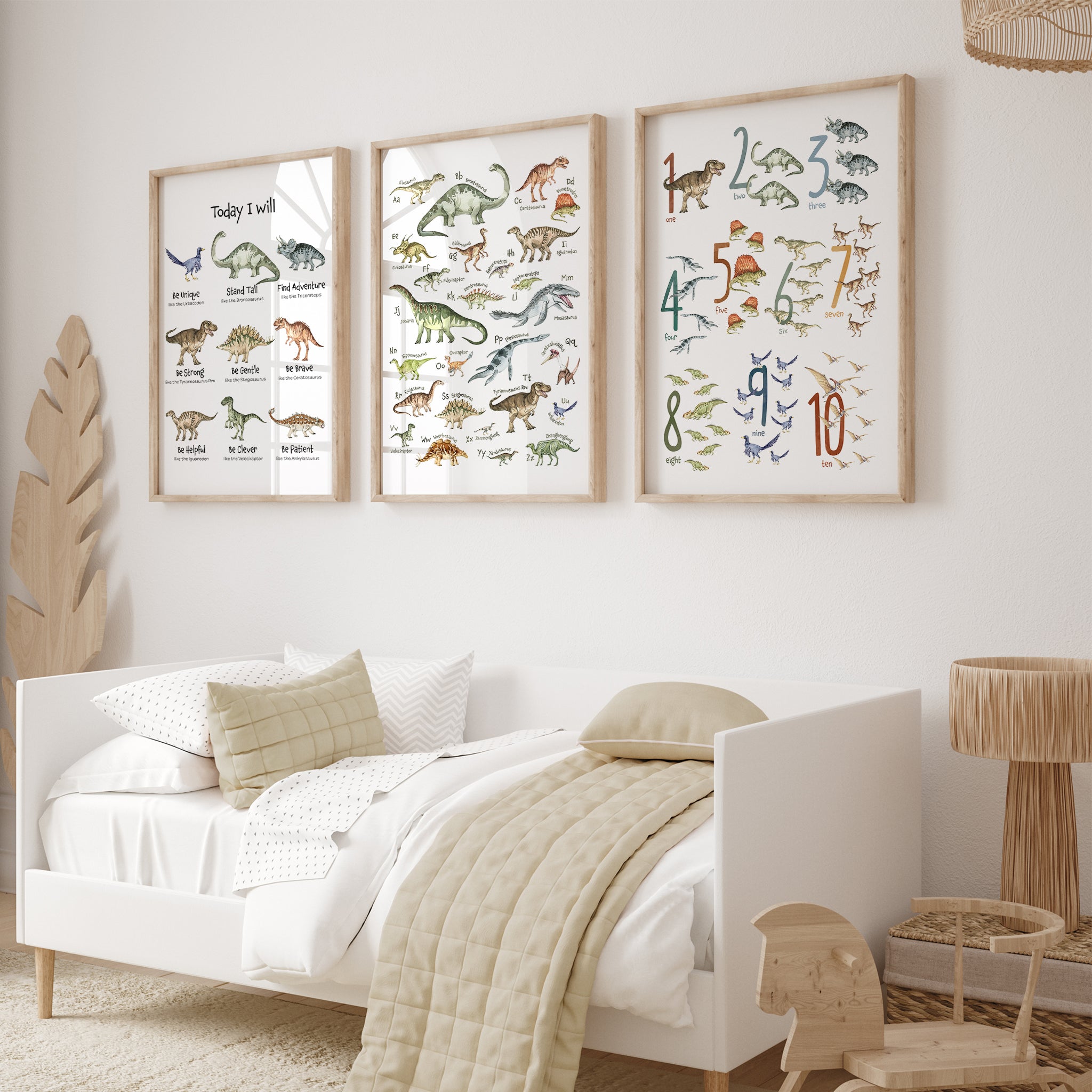 Dinosaur Nursery Prints Bundle Set