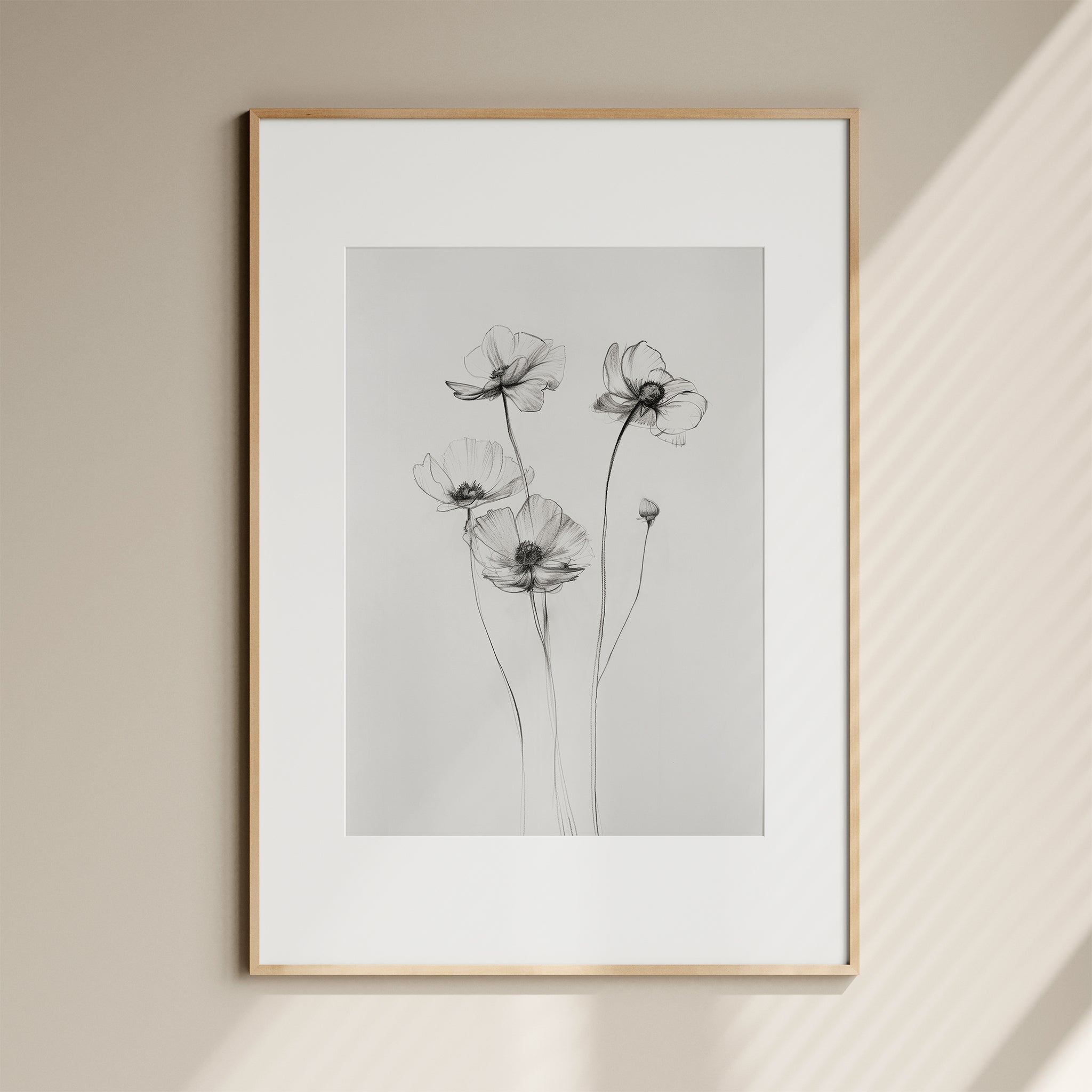 Wildflower Sketches, Botanical Nursery Wall Art