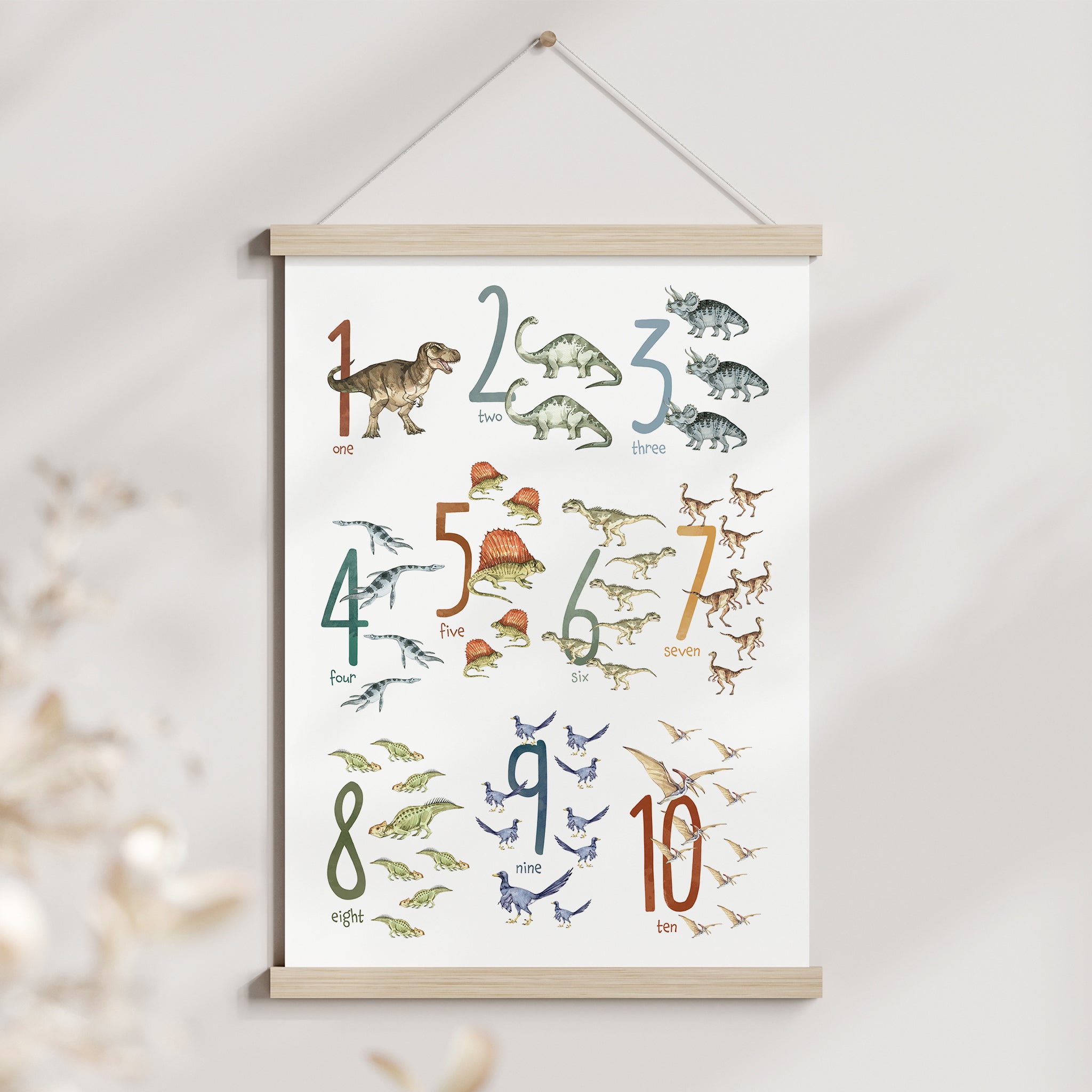 Dinosaur Nursery Prints Bundle Set