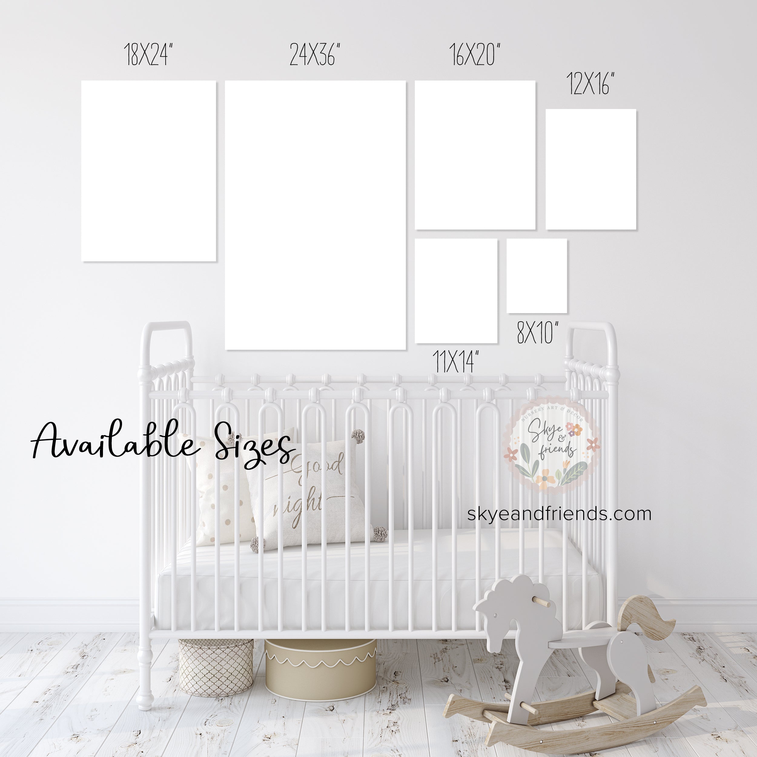 Woodland Themed Nursery Alphabet Wall Art