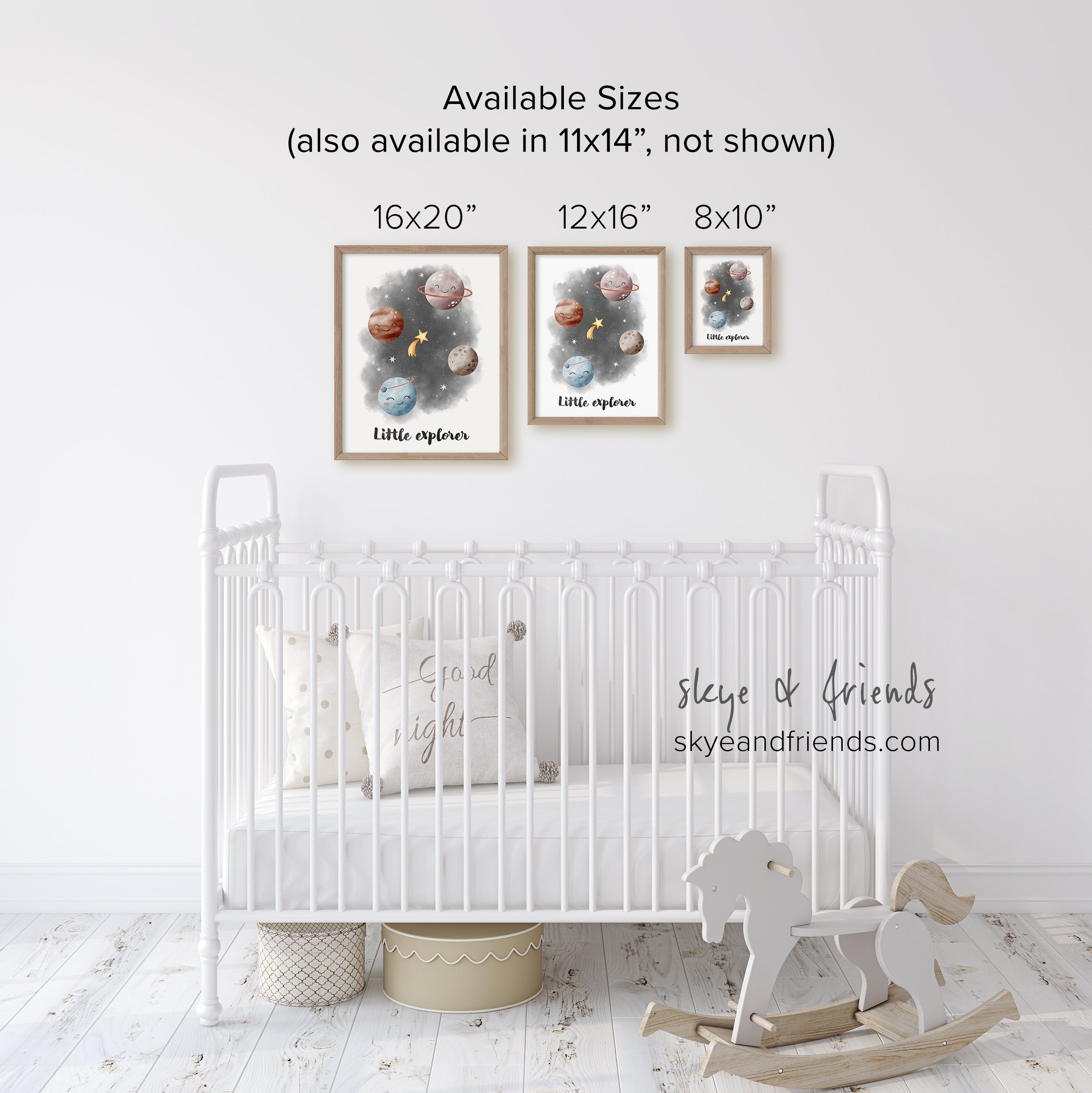 Planets and Space, Little Explorer Nursery Wall Art