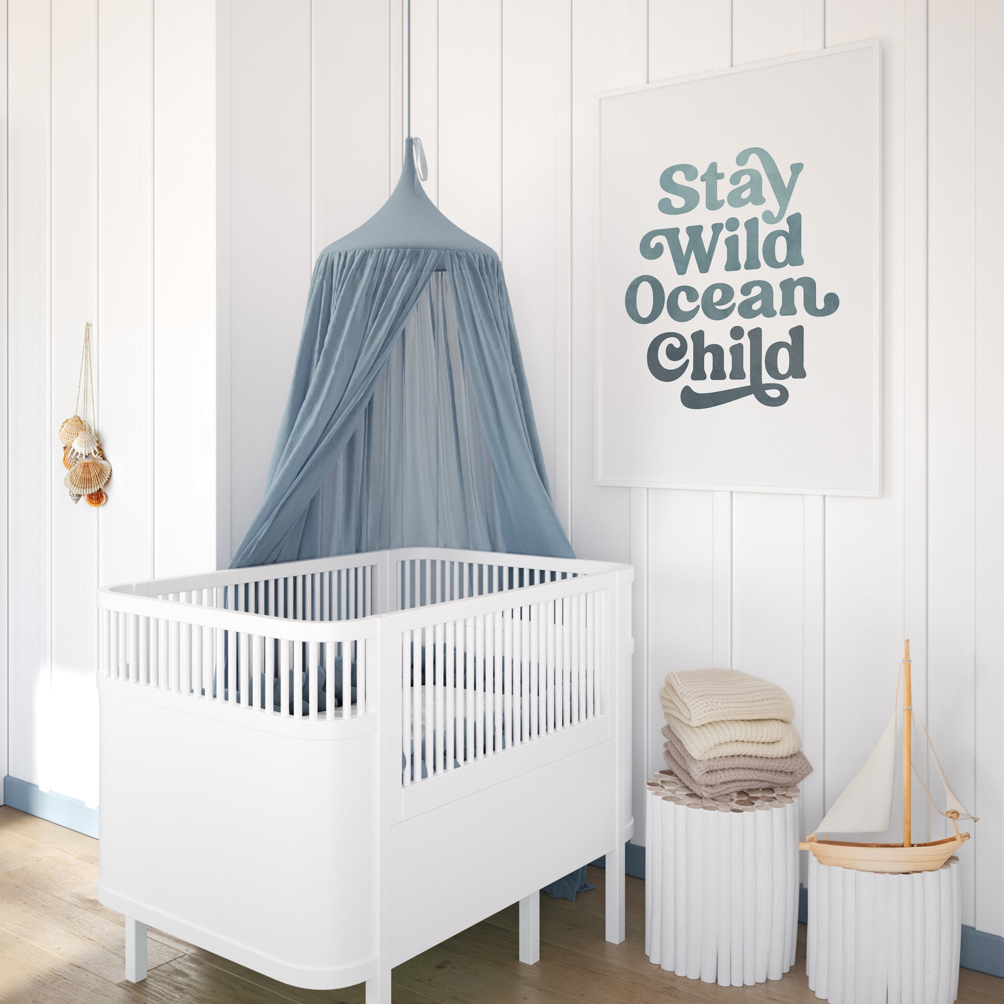Stay Wild Ocean Child Nursery Wall Art