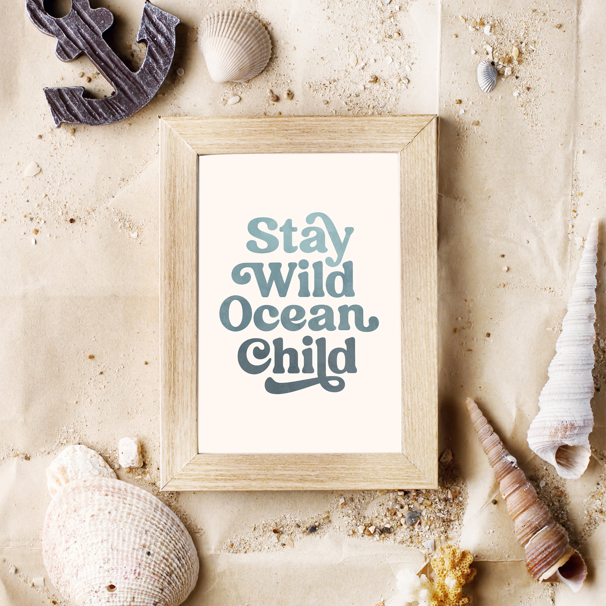 Stay Wild Ocean Child Nursery Wall Art