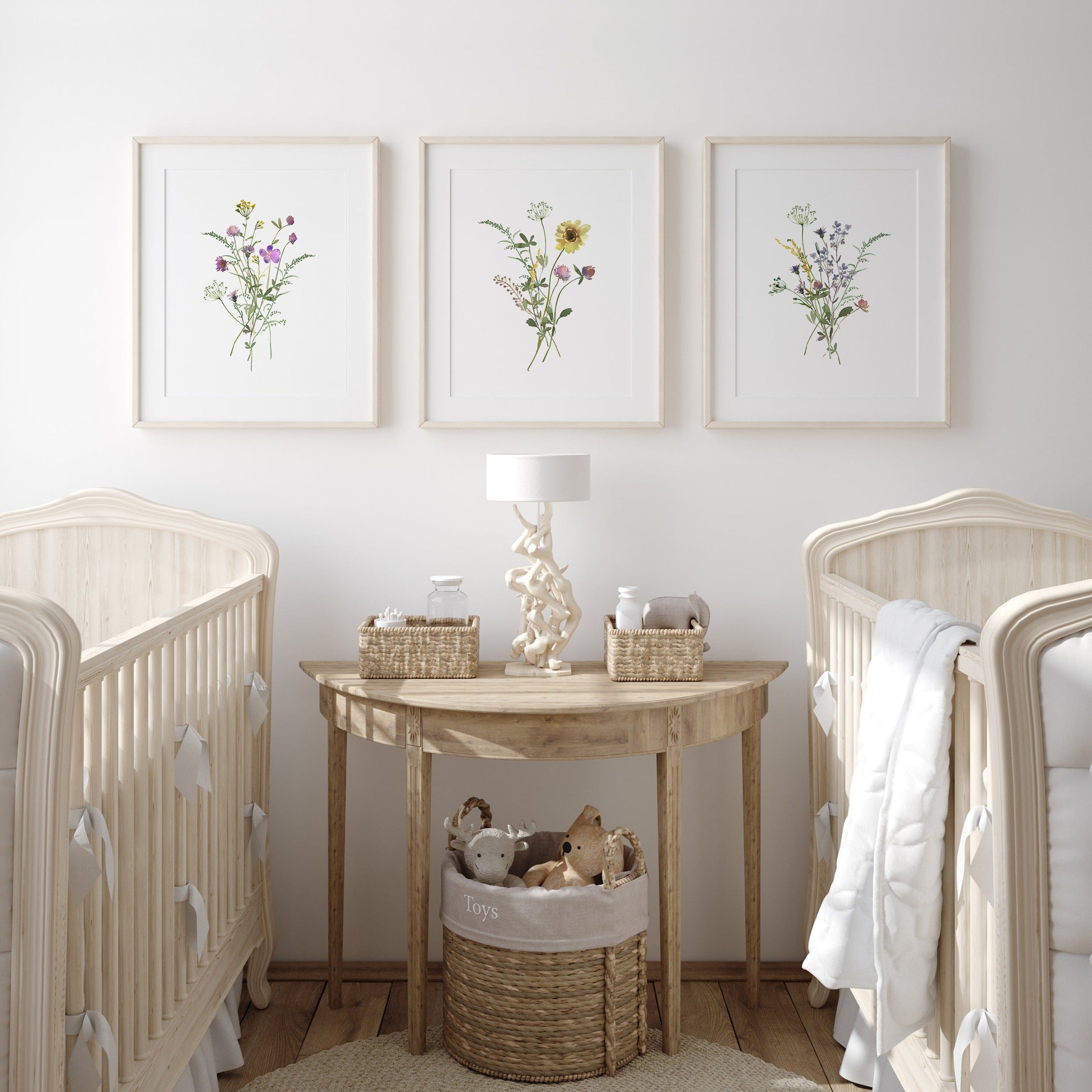 Wildflowers Nursery Print Bundle Set of 3