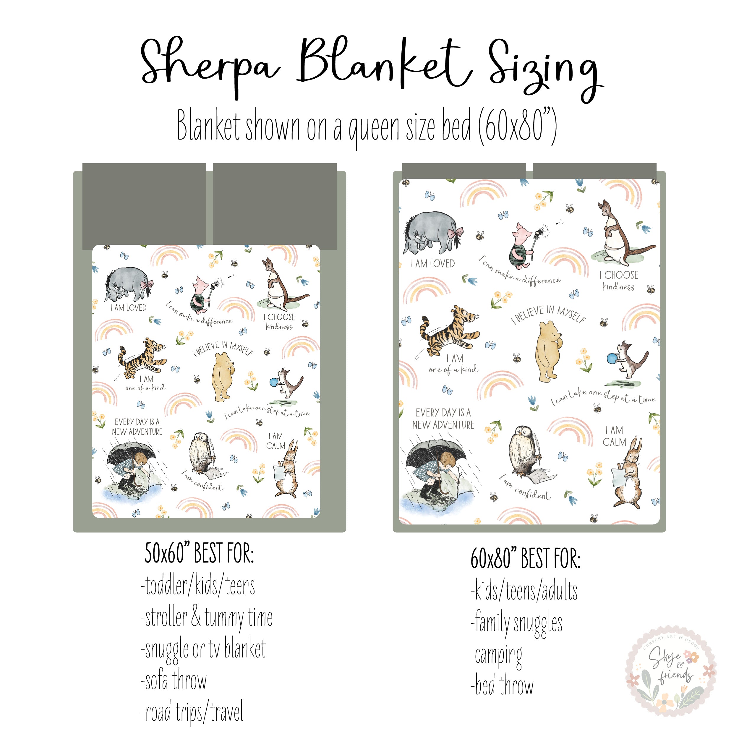 Classic Winnie-the-Pooh Baby Blanket | Sherpa