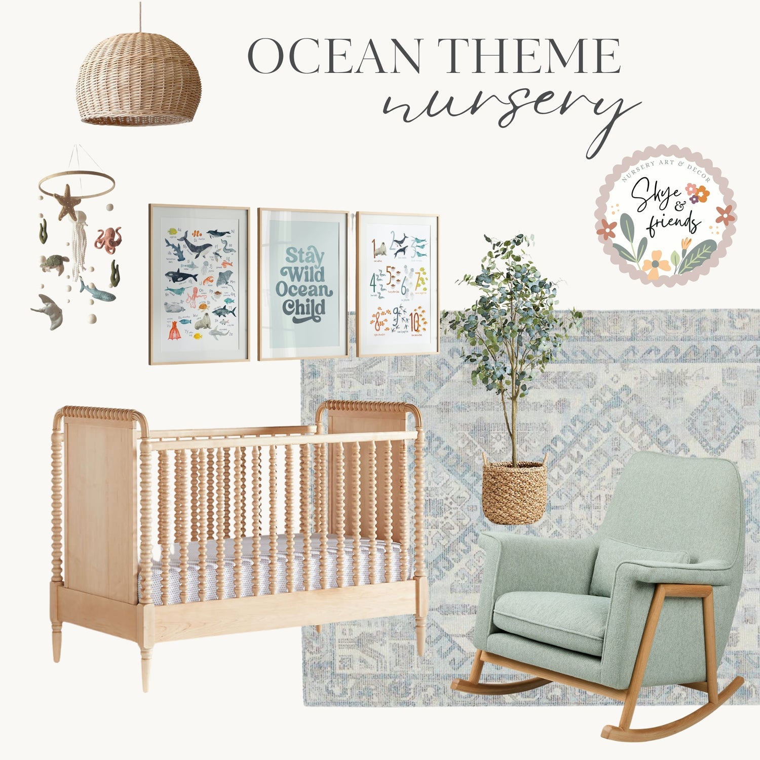 Ocean Theme Nursery - Get the Look