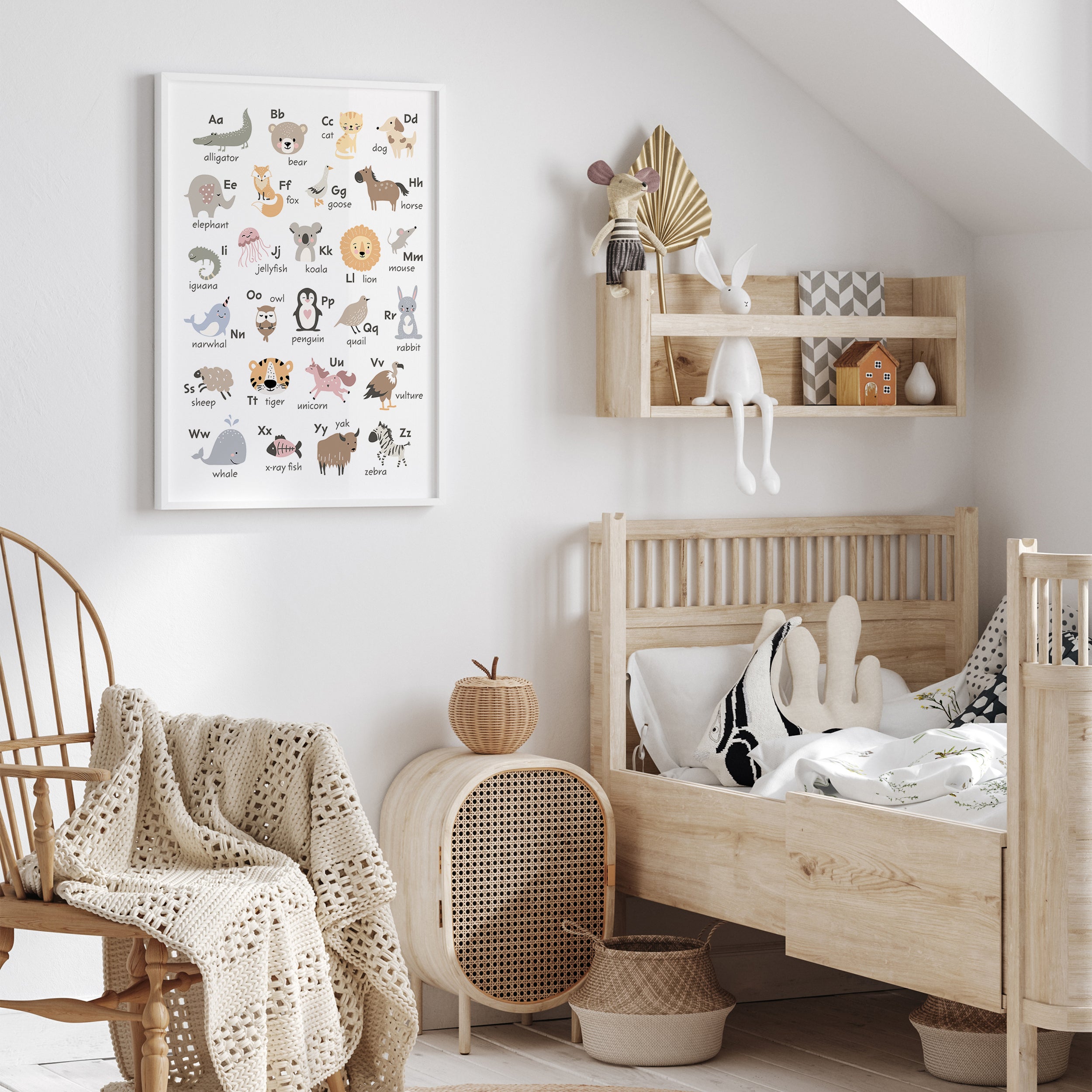 Cute Animals Nursery Prints Bundle Set