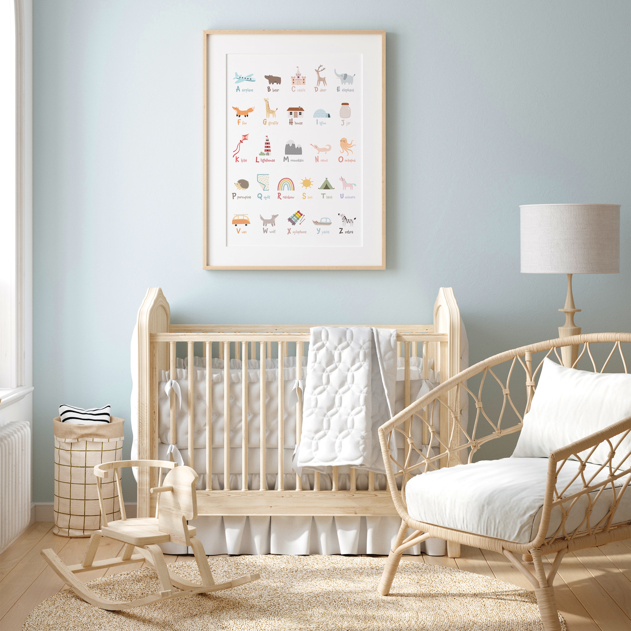 Pastel Nursery Alphabet Poster