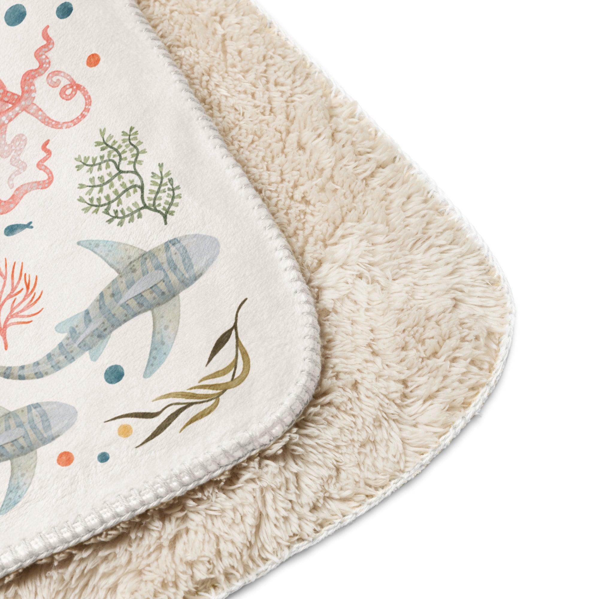 Under the Sea Baby Throw | Plush Sherpa Blanket