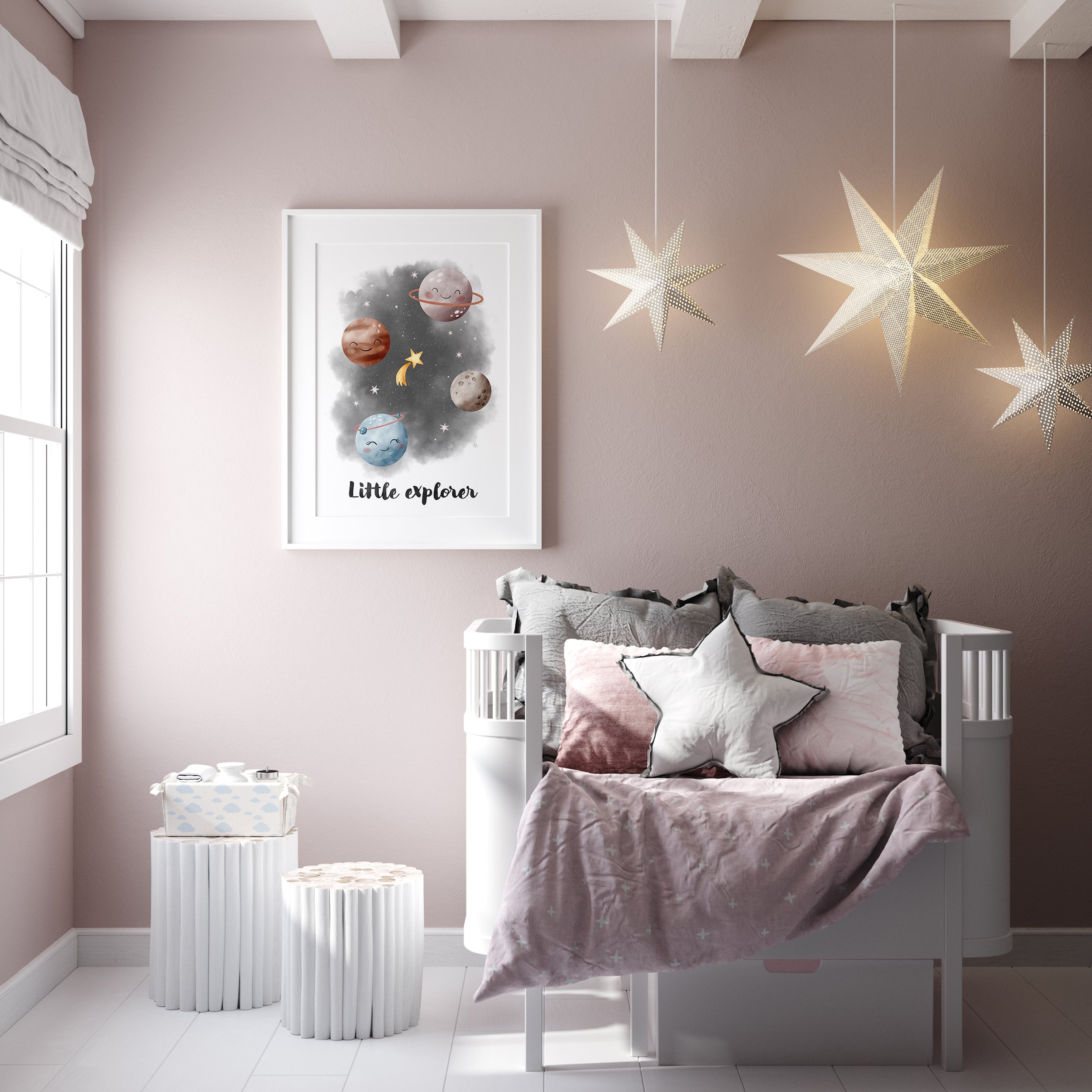 Planets and Space, Little Explorer Nursery Wall Art