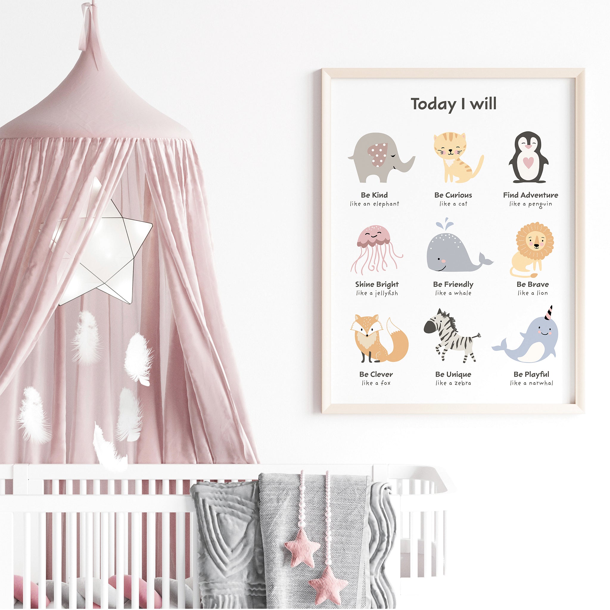 Cute Animals Nursery Prints Bundle Set