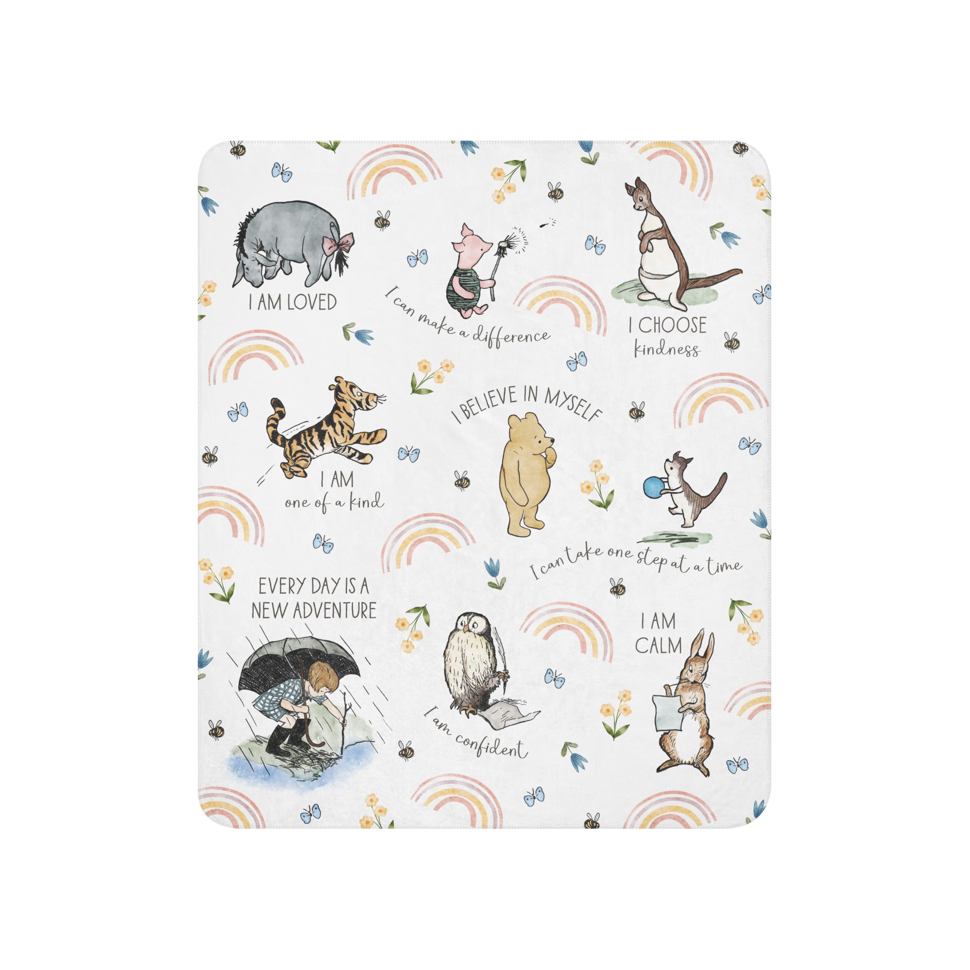 Classic Winnie-the-Pooh Baby Blanket | Sherpa