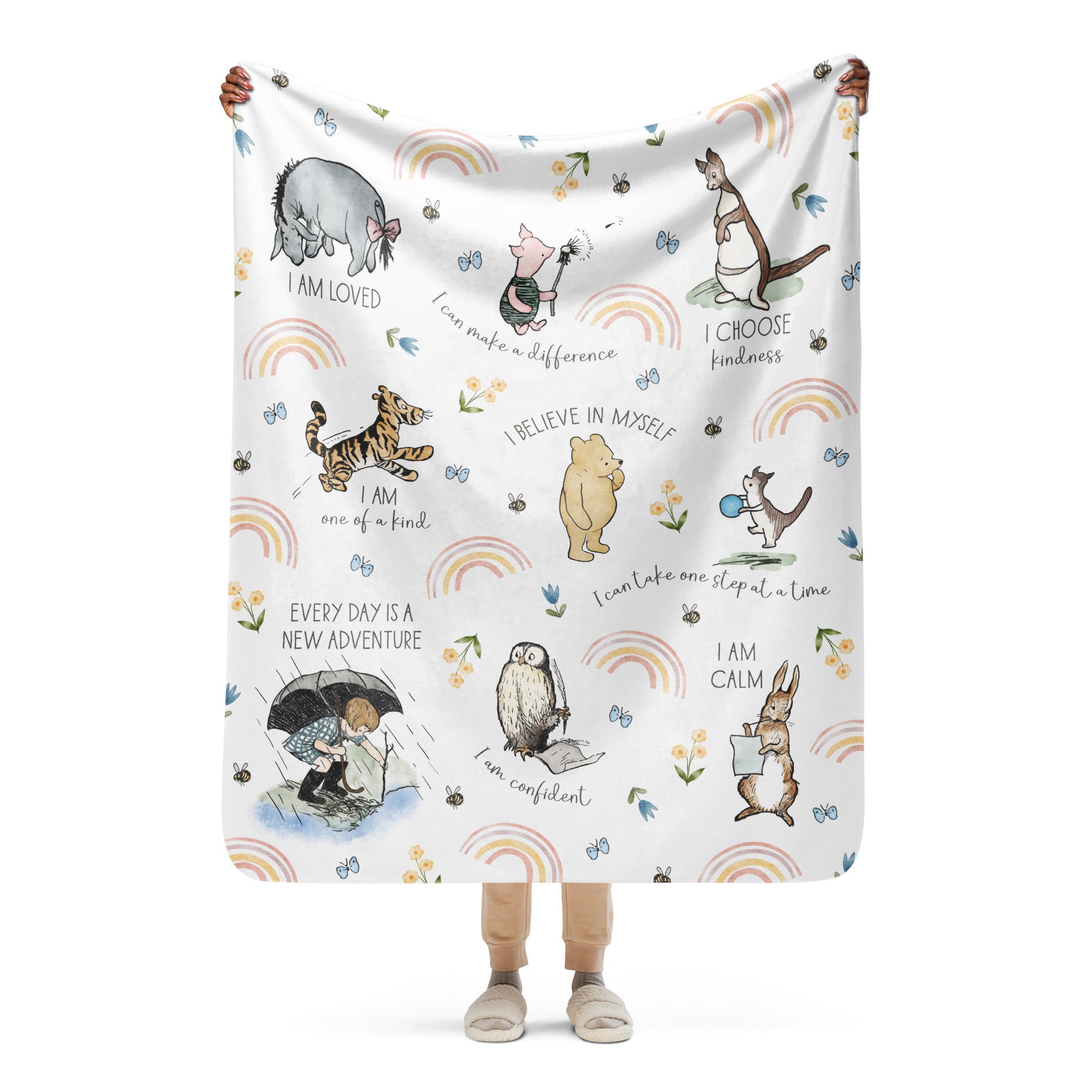 Classic Winnie-the-Pooh Baby Blanket | Sherpa