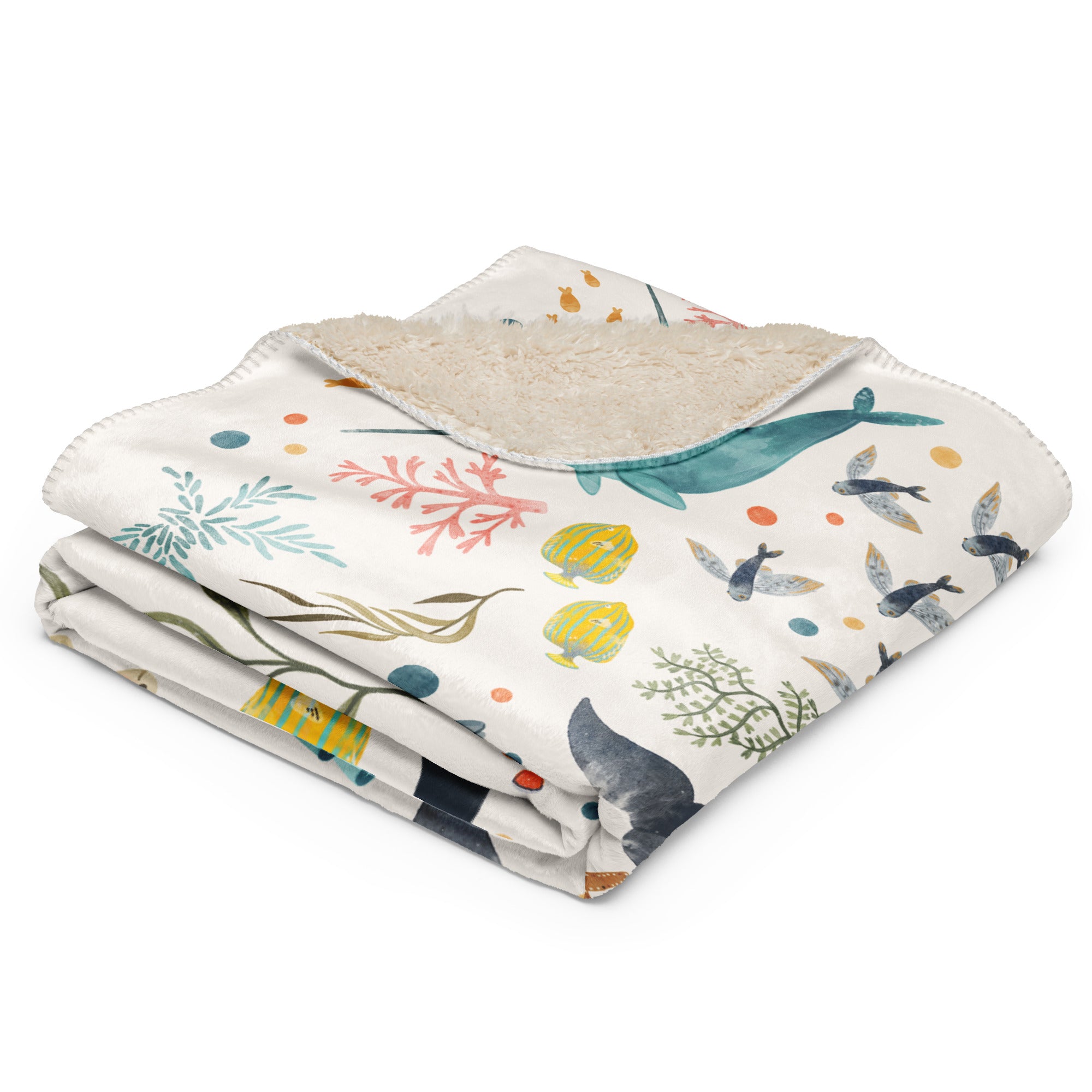 Under the Sea Baby Throw | Plush Sherpa Blanket